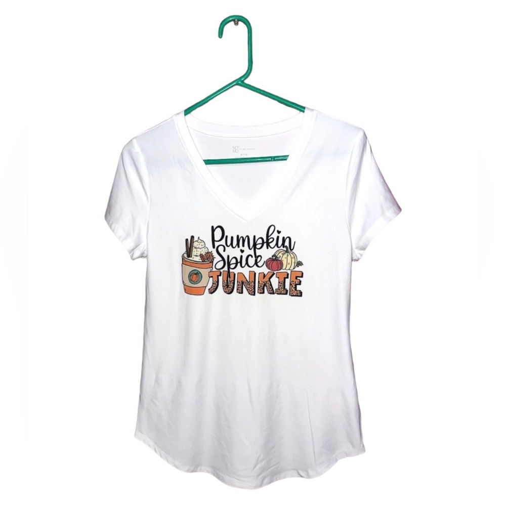 Sublimation Pumpkin Spice Junkie Tshirt.
